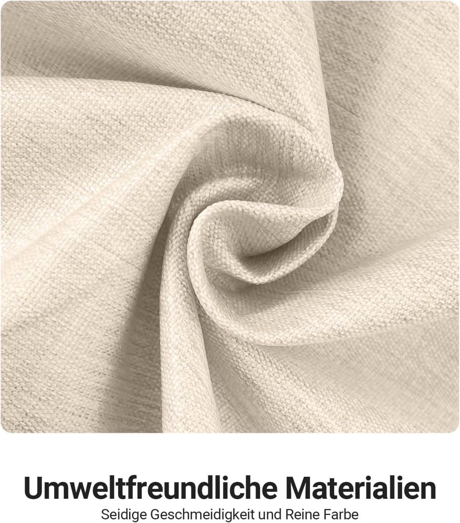 Duschvorhang Textil Beige 180x180cm Polyester