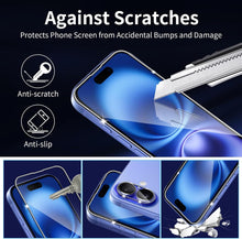 Schutzfolie für iPhone 16 Plus Panzerglas 9H Härte 6er Set