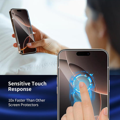 Schutzfolie Panzerglas iPhone 16 Pro Rahmen Positionierhilfe 9H 6er Set