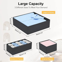 12er Set Schrank Organizer Stoff - Faltbare