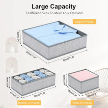 12-teiliges Schrank Organizer Set für Kleidung und
