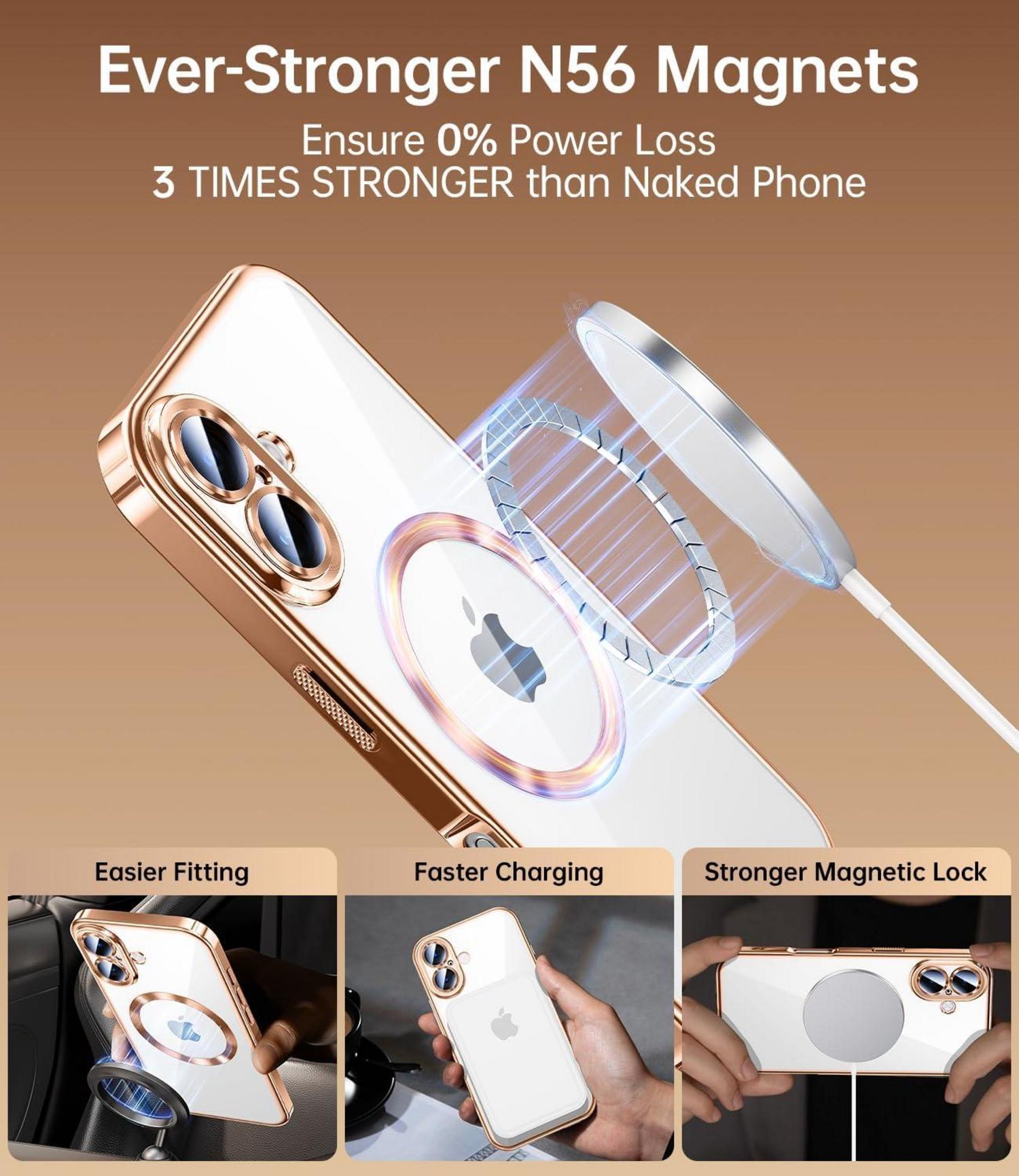Handyhülle für iPhone 16 Plus Stoßfest Kratzfest Magsafe Case