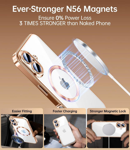 Handyhülle für iPhone 16 Plus Stoßfest Kratzfest Magsafe Case