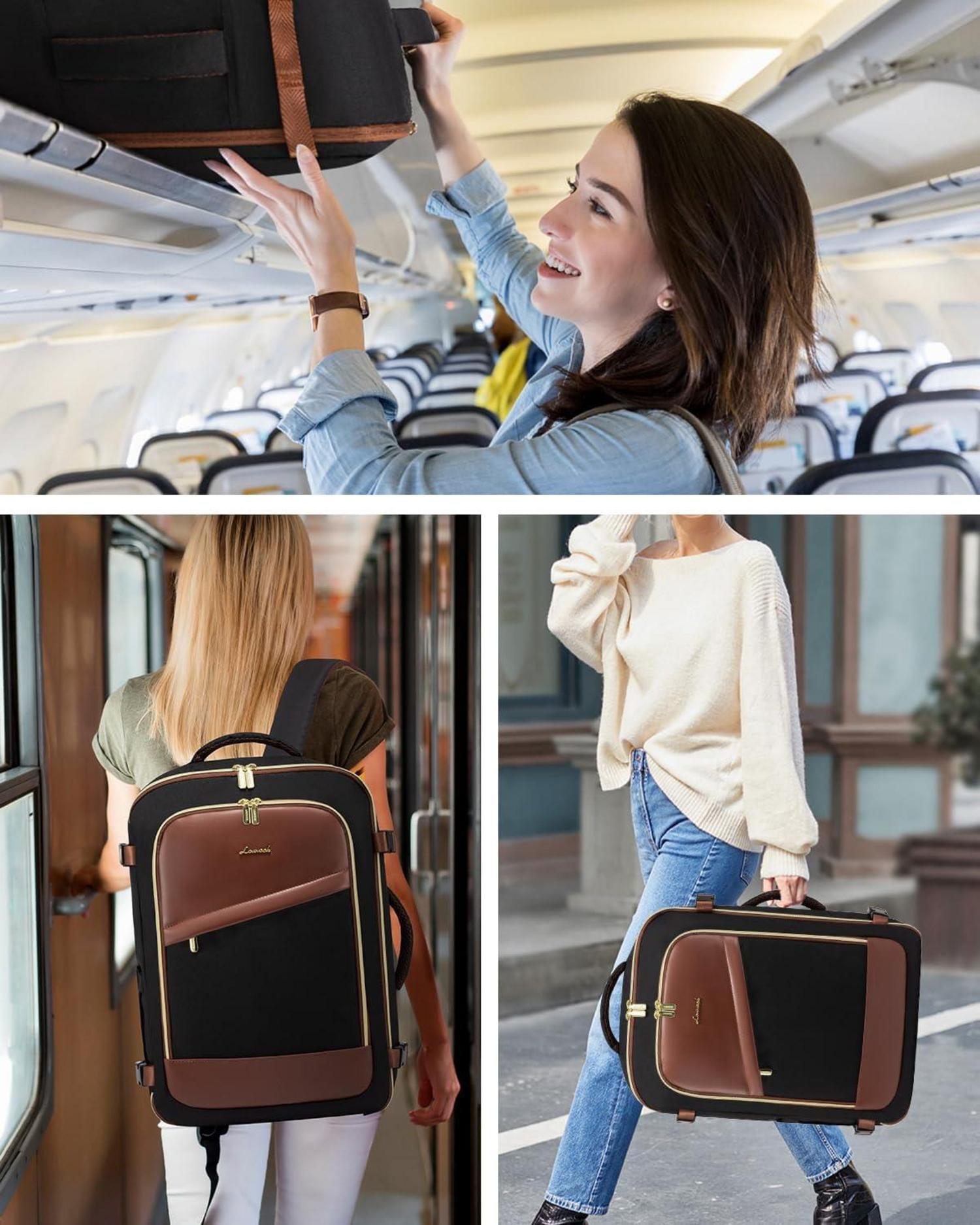 Handgepäck Rucksack 40L Damen Herren Flugzeug Wasserdicht Travel Backpack