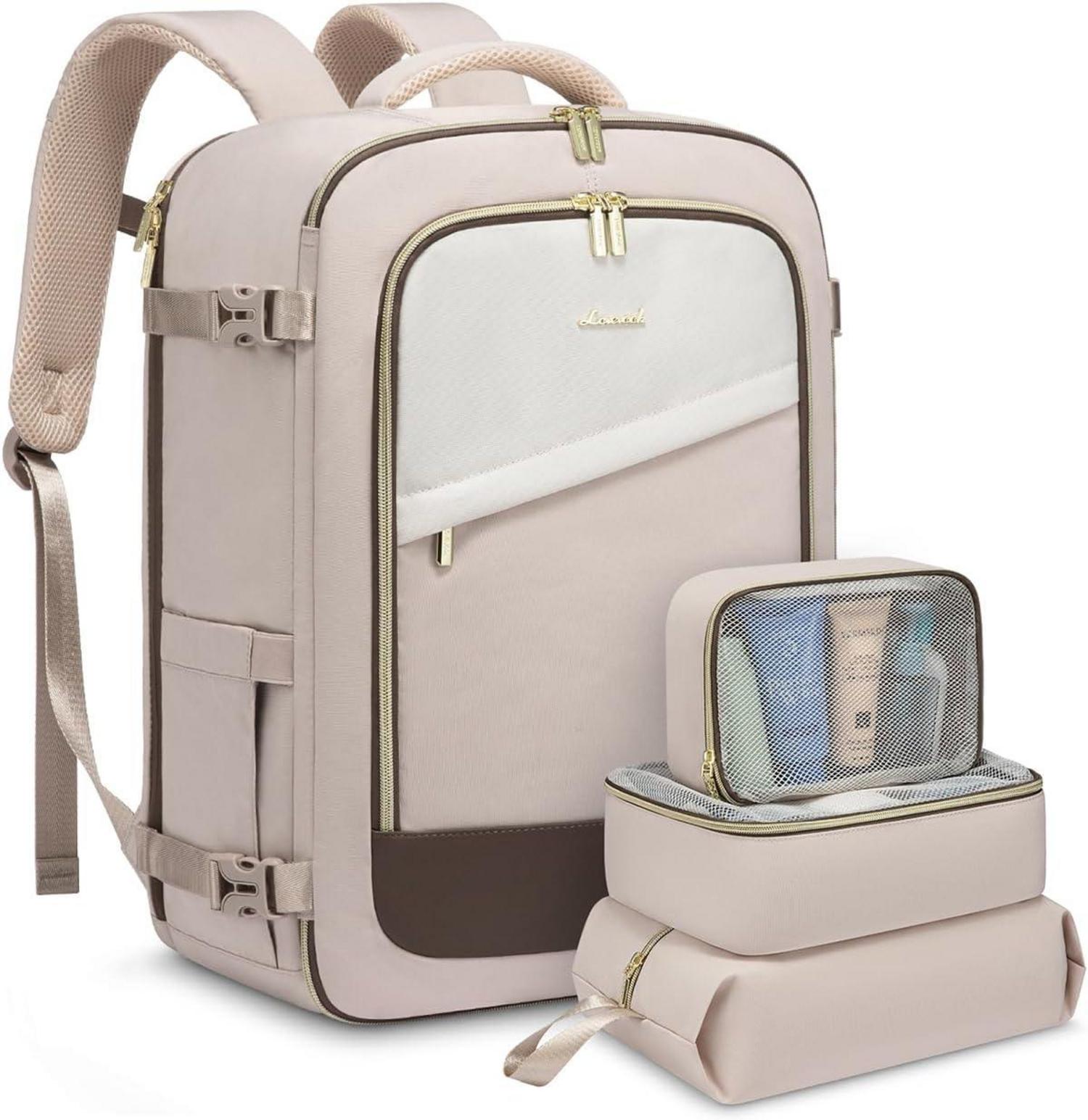Handgepäck Rucksack Damen Wasserdicht 40L Flugzeug & Laptopfach