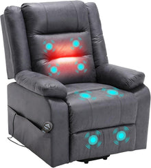 Elektrischer Massagesessel mit Wärmefunktion und Liegefunktion