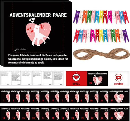 Adventskalender Paare Weihnachtsgeschenke 25 Karten
