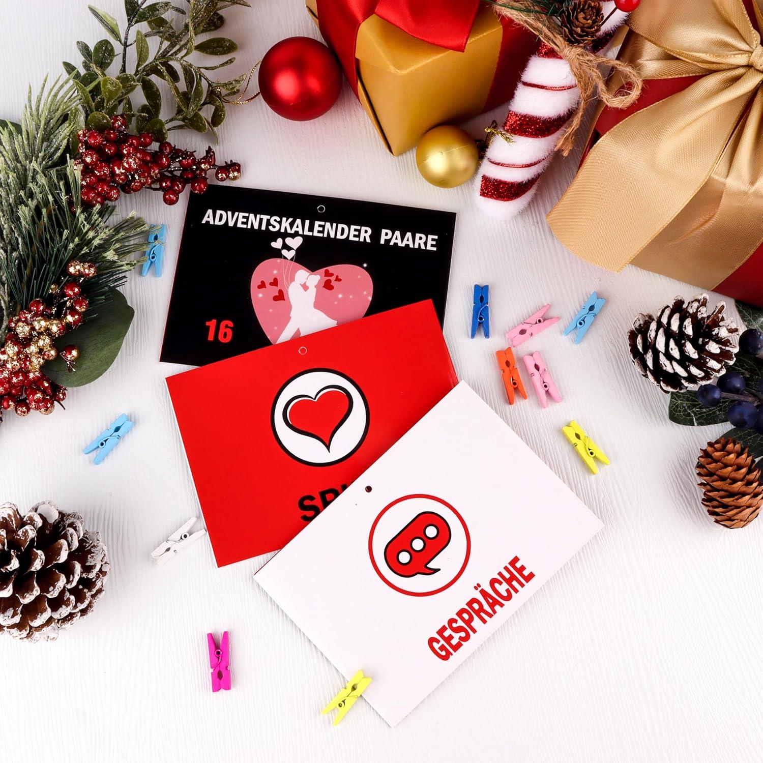 Adventskalender für Paare Weihnachtsgeschenk liebevolle Überraschungen
