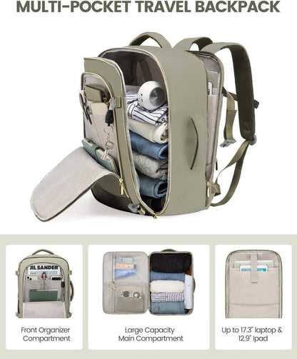 LOVEVOOK Handgepäck Rucksack 40L Laptopfach USB-Ladeanschluss