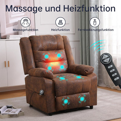 Elektrischer Fernsehsessel mit Aufstehhilfe und Massagefunktion