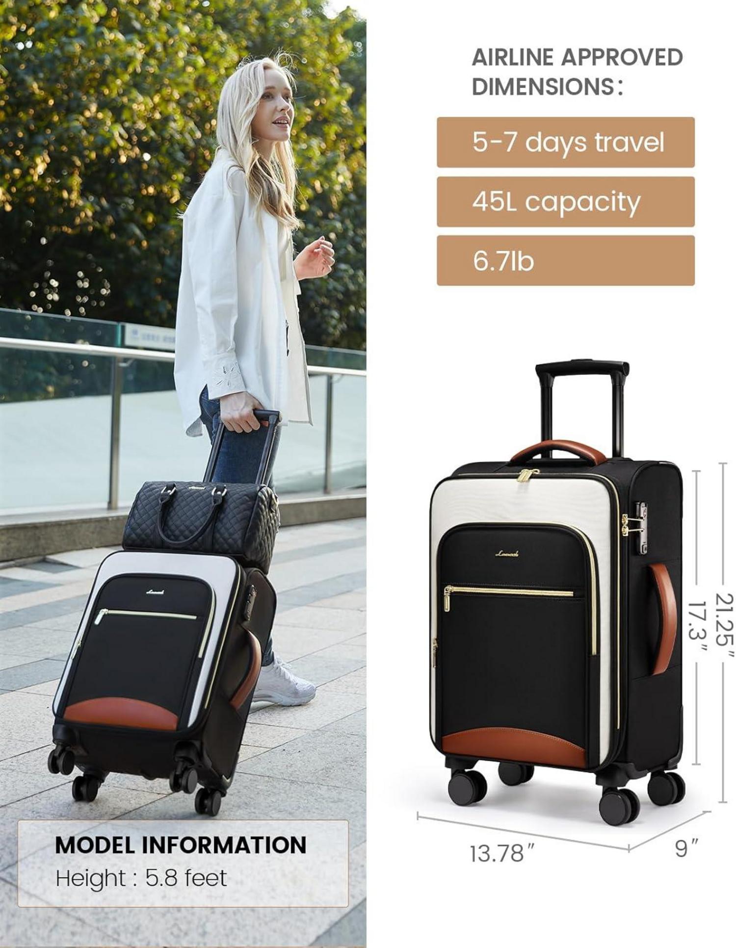 Handgepäck Koffer Trolley 55X40X20 Stoff Rollkoffer Weekend Reise Flugzeug