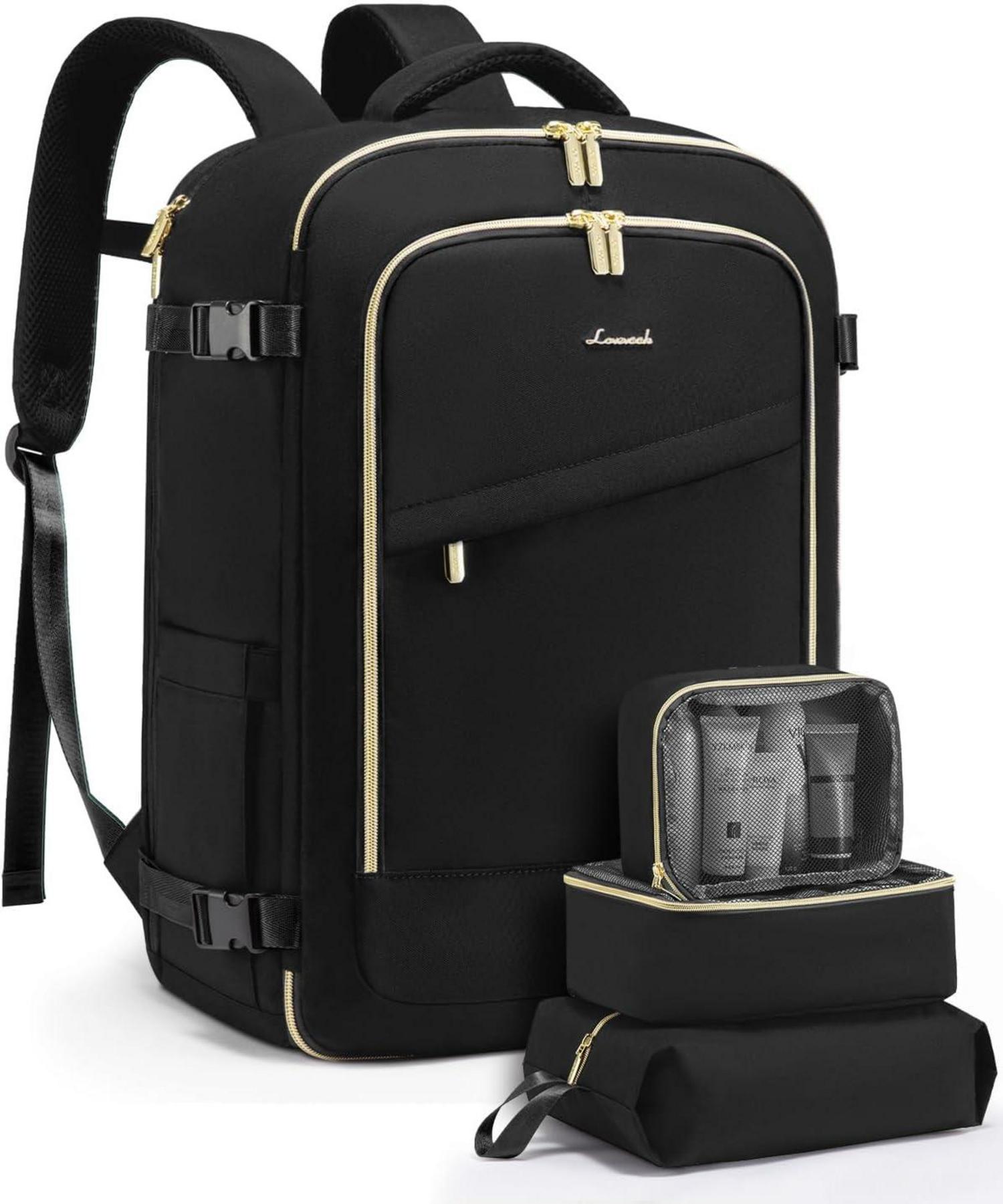 Handgepäck Rucksack 40L: Laptop, USB-Ladeanschluss, Schuhfach