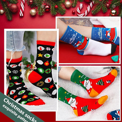 Weihnachtssocken Adventskalender 2024 mit 12 Paar