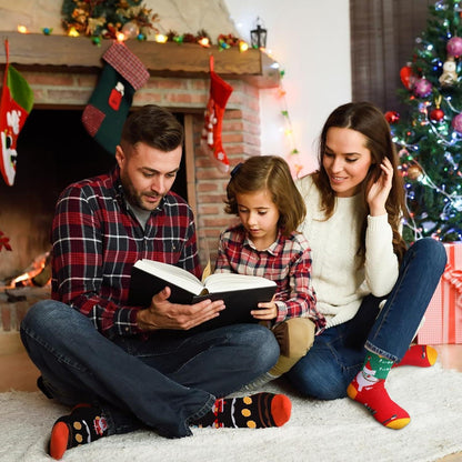 Weihnachtssocken Adventskalender 2024 mit 12 Paar