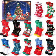 Weihnachtssocken Adventskalender mit 12 Überraschungen
