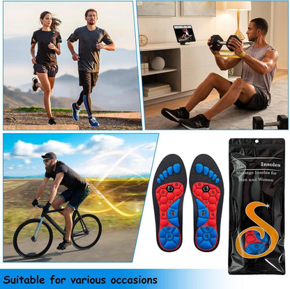 Magnetische Akupressur Einlegesohlen Massage Abnehmen EVA Einlagen