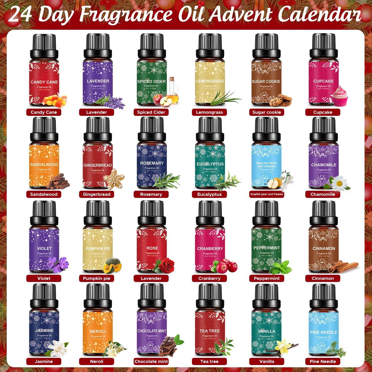 Weihnachtsduftöl Adventskalender 2024 für Damen und Herren