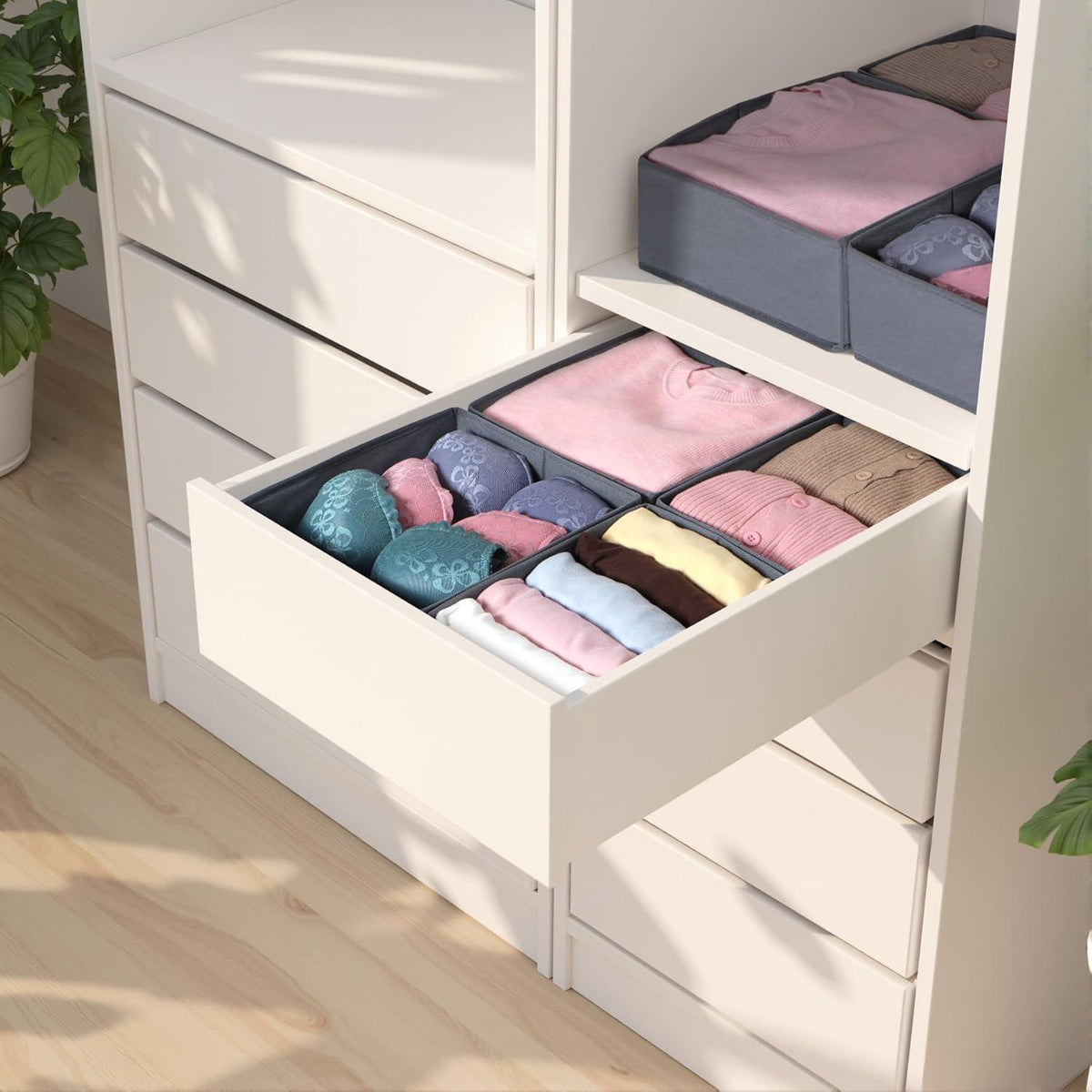 Schubladen Organizer 4er Set für PAX Schrank 50x58 cm