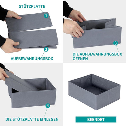Schubladen Organizer für PAX Kleiderschrank 50x35cm 2er-Set Grau