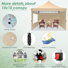 COBIZI Faltpavillon 3x3m Wasserdicht Stabil Winterfest mit
