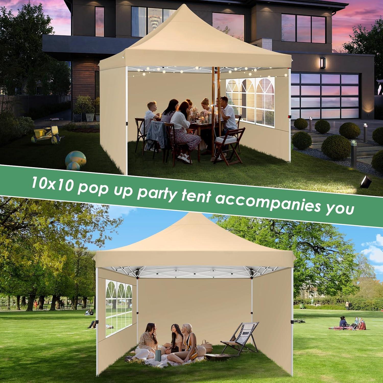 Faltpavillon 3x3m Wasserdicht Winterfest Stabil Pop up