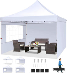 COBIZI Faltpavillon 3x3m Wasserdicht Stabil Winterfest mit