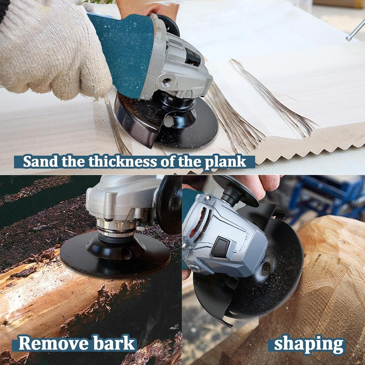Holz Schleifscheiben für Winkelschleifer 125mm, 3er-Set