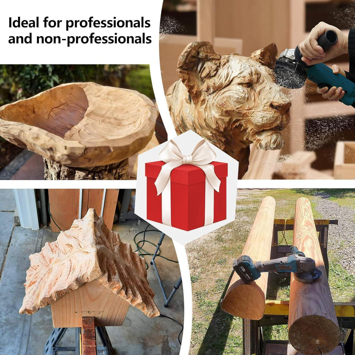 Holz Schleifscheiben für Winkelschleifer 125mm, 3er-Set