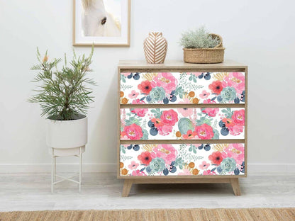 Selbstklebende Fototapete Blumen Vintage Design 44x1000cm