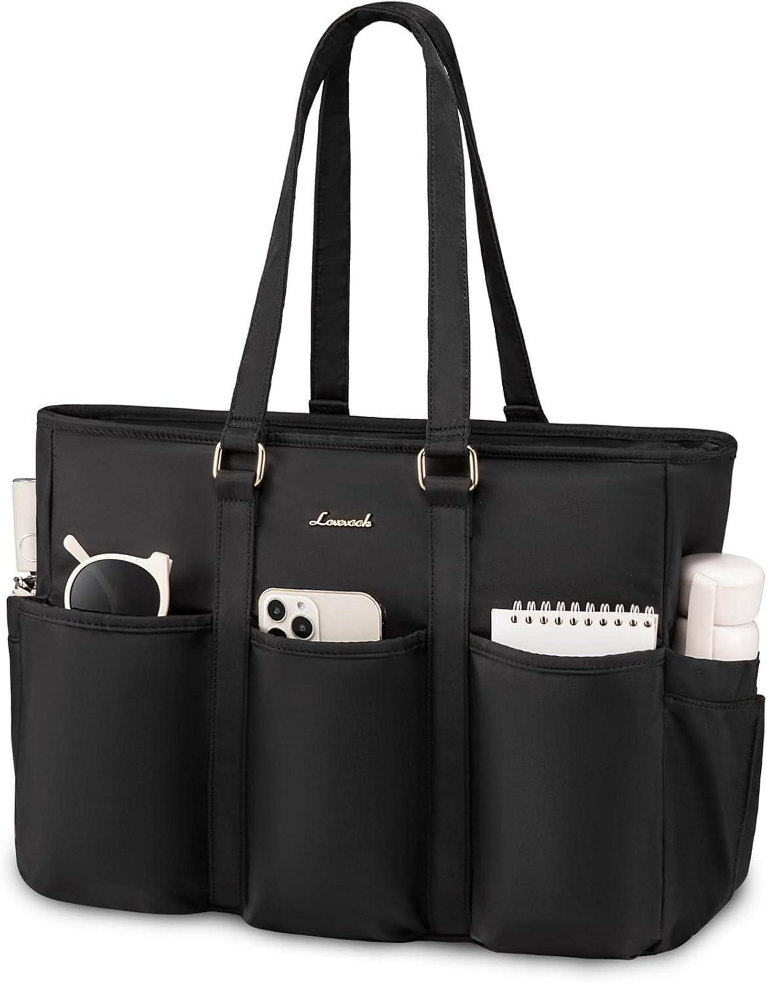 Laptoptasche Damen 15,6 Zoll Aktentasche Groß Wasserdicht Business