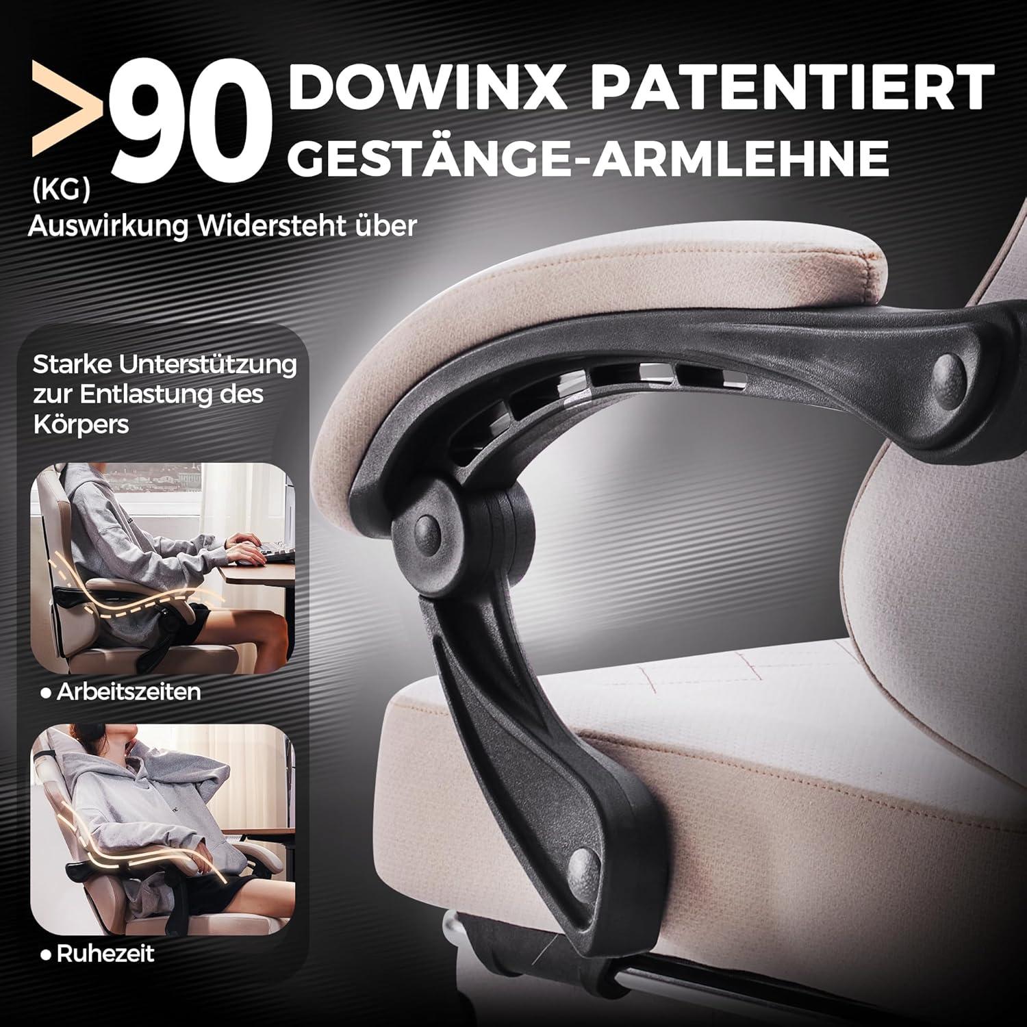 Dowinx Gaming Stuhl Stoff mit Frühling