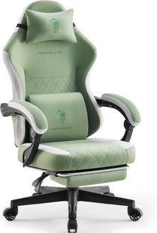 Ergonomischer Gaming Stuhl mit Massage und Fußstütze für Erwachsene