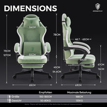 Ergonomischer Gaming Stuhl mit Massagekissen und