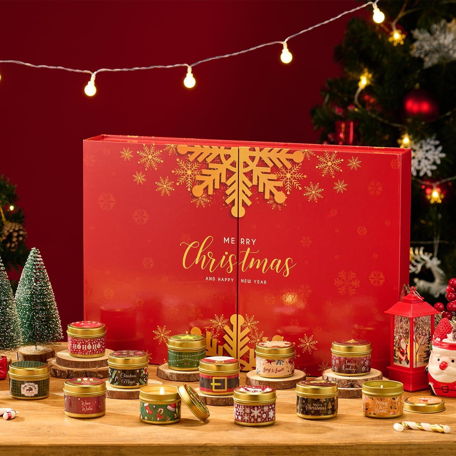 Adventskalender 2024 Kerzen Frauen Männer - Hochwertige Duftkerzen