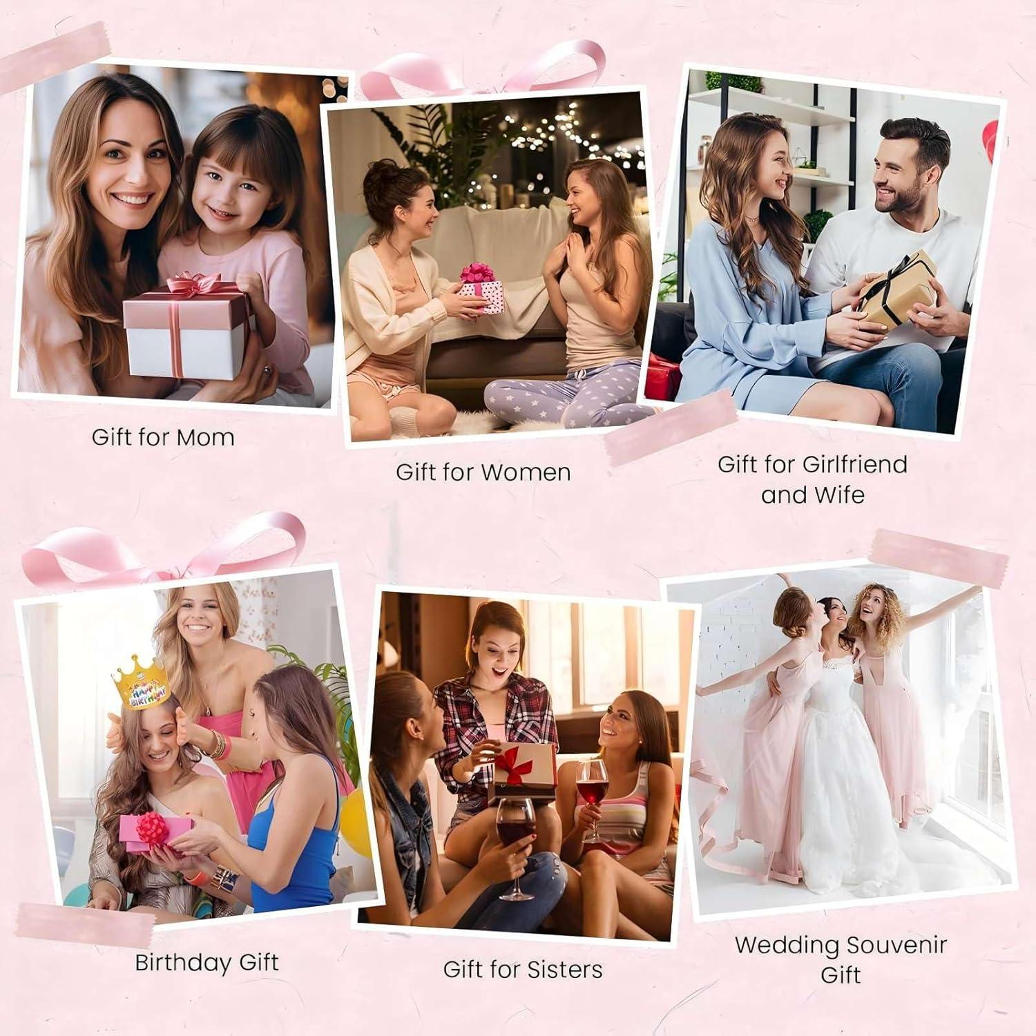 Geschenkset Frauen Weinbecher Kuscheldecke 10-teilig Weihnachten