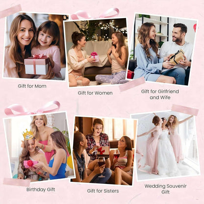 Geschenkset Frauen Weinbecher Kuscheldecke 10-teilig Weihnachten