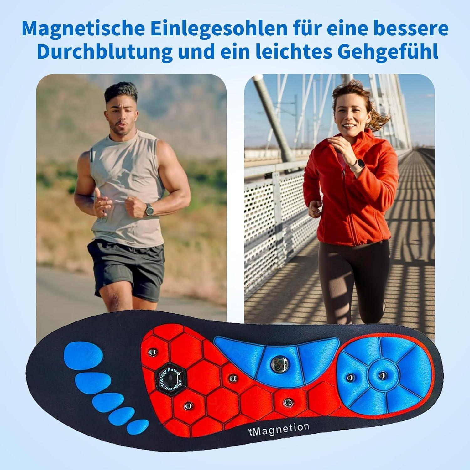 Magnetische Einlegesohlen Akupunktur Orthopädisch Reflexologie