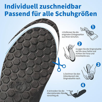 Magnetische Einlegesohlen Akupunktur Orthopädisch Männer Frauen
