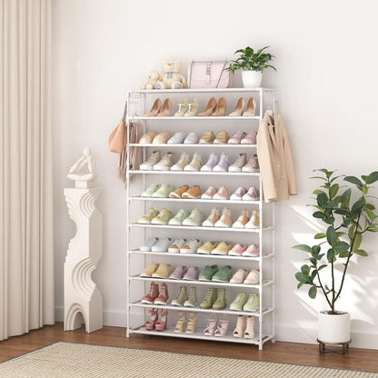 Schuhregal 10 Ebenen – Platzsparend & Robust für 50 Paar Schuhe