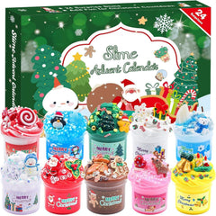 KYEVIS Slime Adventskalender 2024 Weihnachts-Countdown Spielzeug