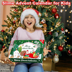 KYEVIS Slime Adventskalender 2024 Weihnachts-Countdown Spielzeug