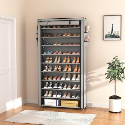 Hohes Schuhregal 11 Ebenen – Stauraum für 50 Paar Schuhe
