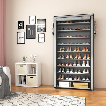 Hohes Schuhregal 11 Ebenen – Stauraum für 50 Paar Schuhe