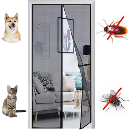 Fliegengitter Balkontür Magnet 125x250cm – Insektenschutz ohne Bohren