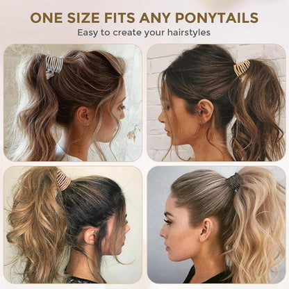 3er Set Metall Haarclips für Pferdeschwanz & Hochsteckfrisuren