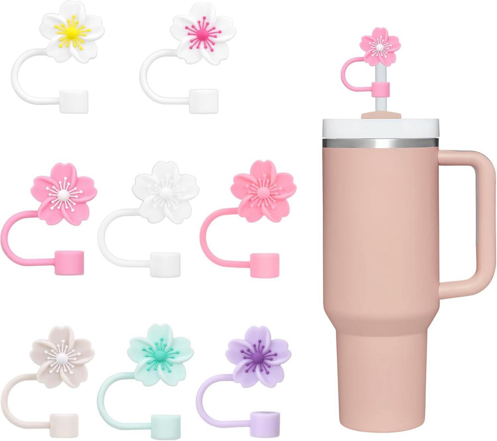 8er Set Silikon Strohhalm Abdeckung für Stanley Cup 10mm