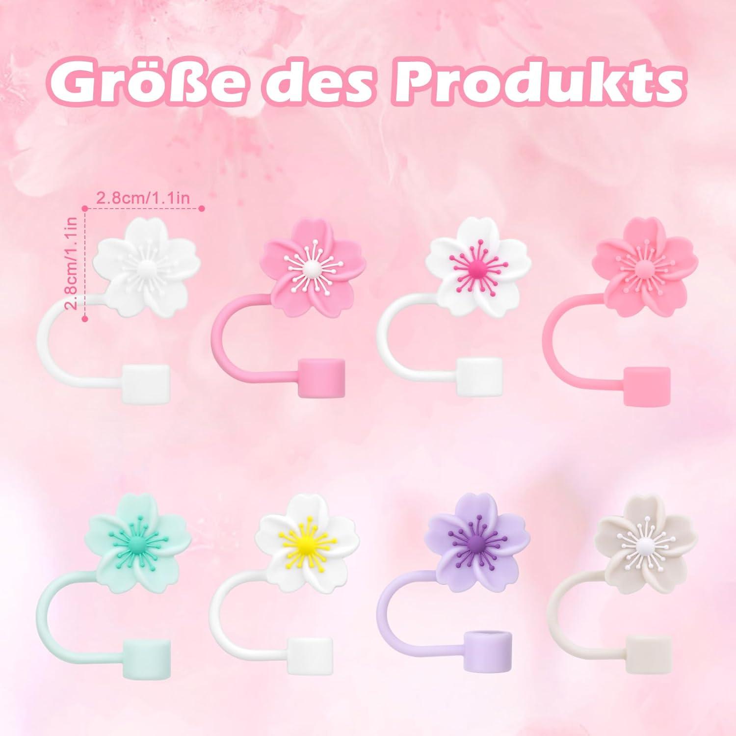 8 Stück Strohhalm Abdeckung für Stanley Cup