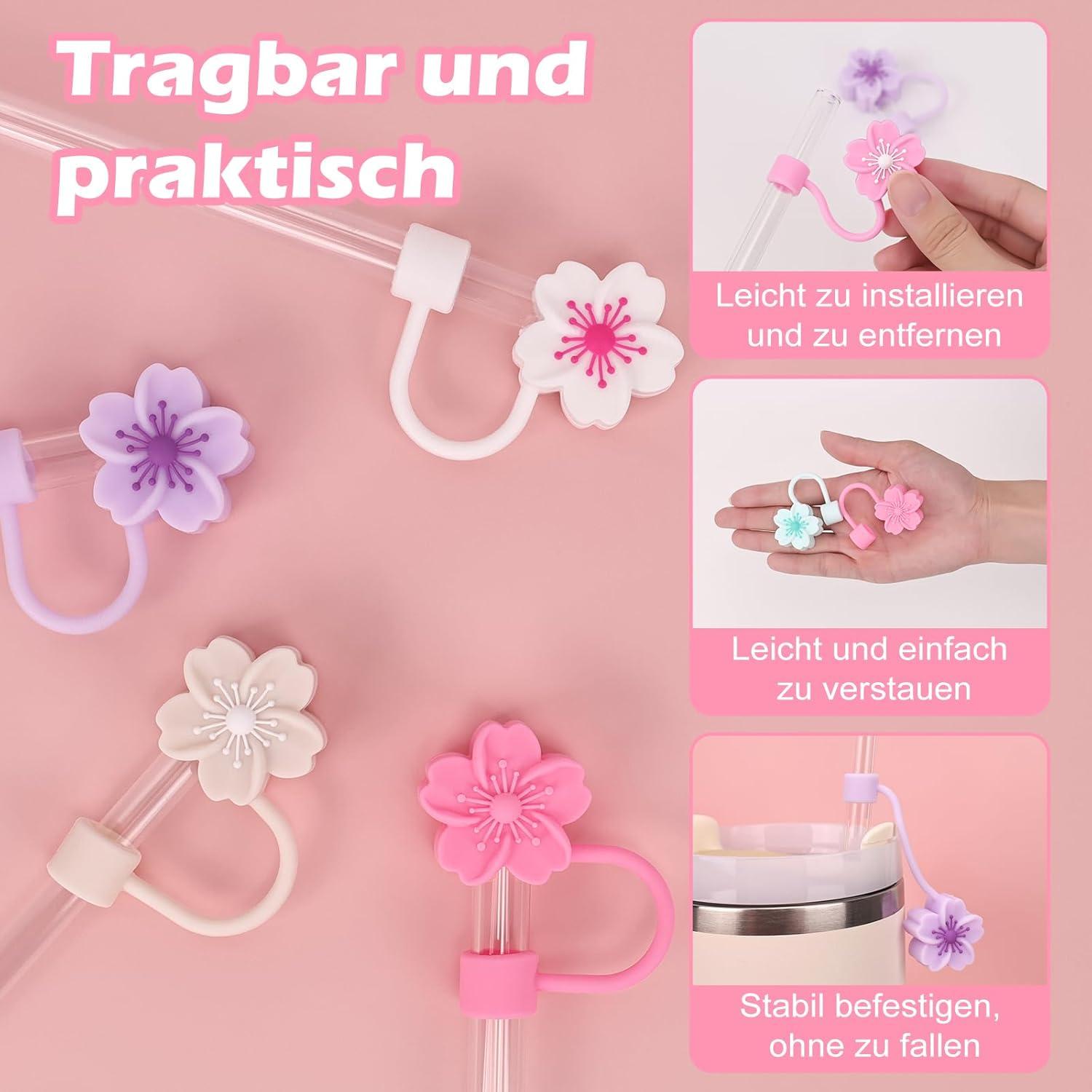 8er Pack Strohhalm Abdeckung für Stanley Cup 10mm Silikon