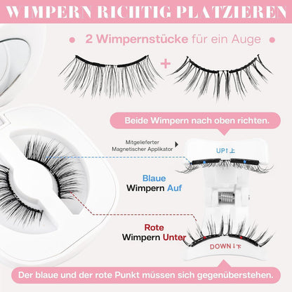 Magnetische Wimpern mit Zange – Einfache Anwendung, Wiederverwendbar