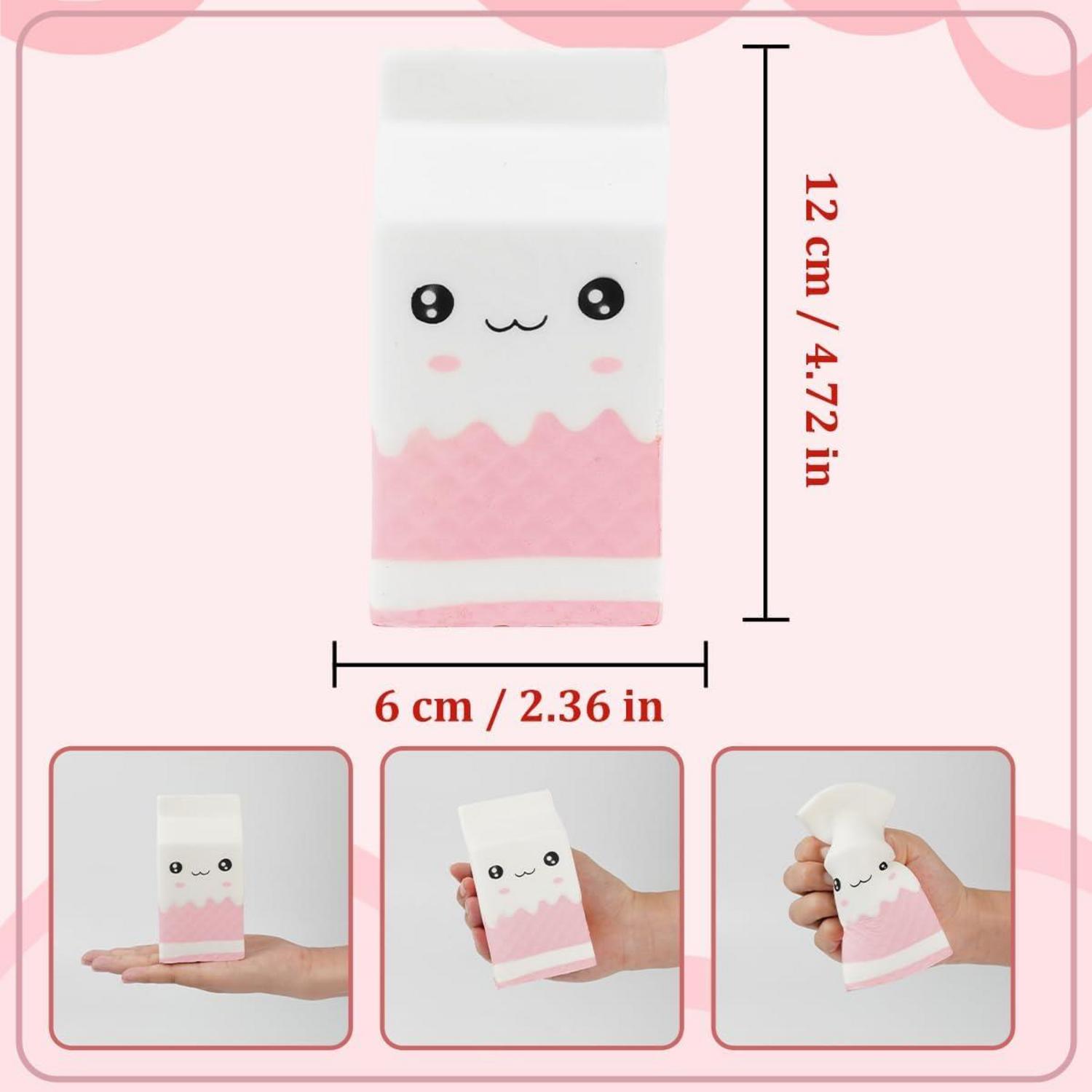 4er Set Soft Squishies Katze Hamburger Eiscreme Popcorn
